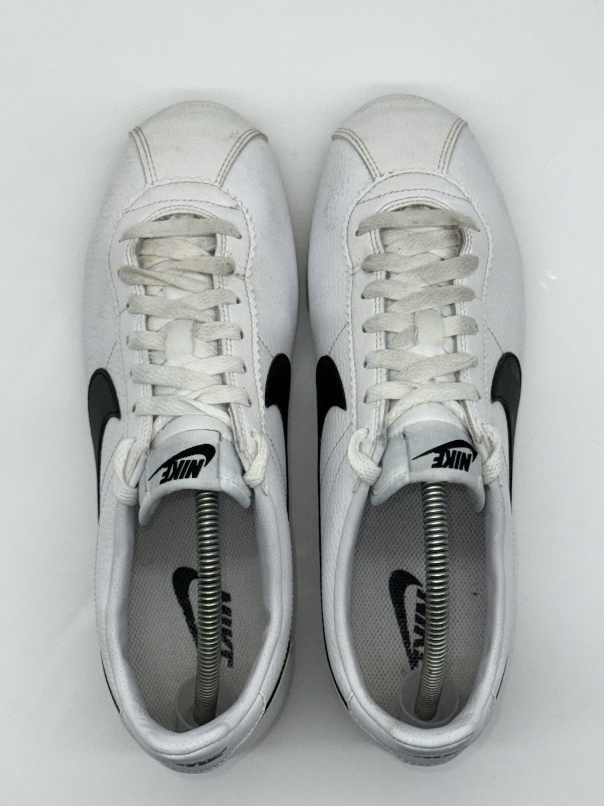 Nike Classic Cortez Leather OG Trainers (2018) White/Black Retro- UK 7.5 EU 42