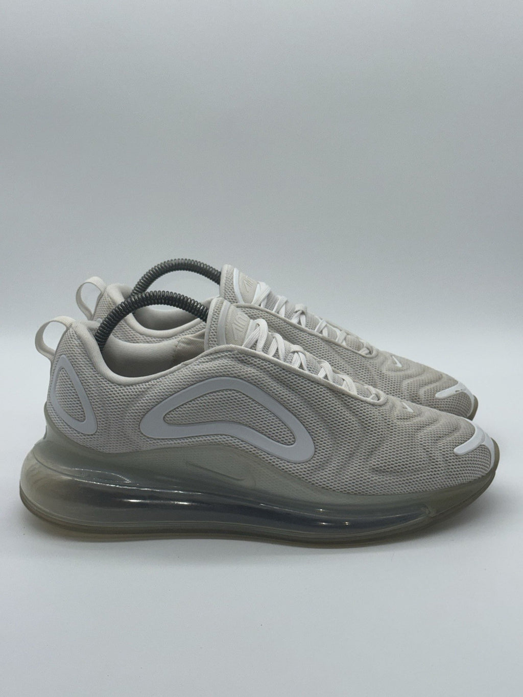 Nike Air Max 720 White Metallic Platinum Trainers Size UK 7.5 (AO2924-100)