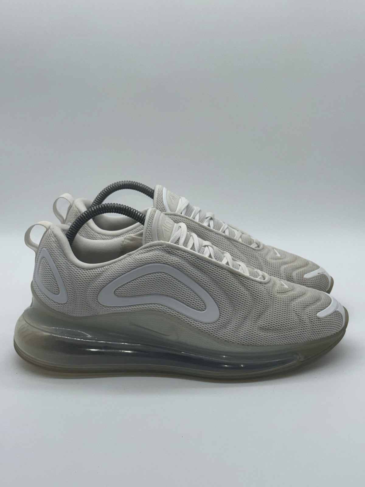 Nike Air Max 720 White Metallic Platinum Trainers Size UK 7.5 (AO2924-100)