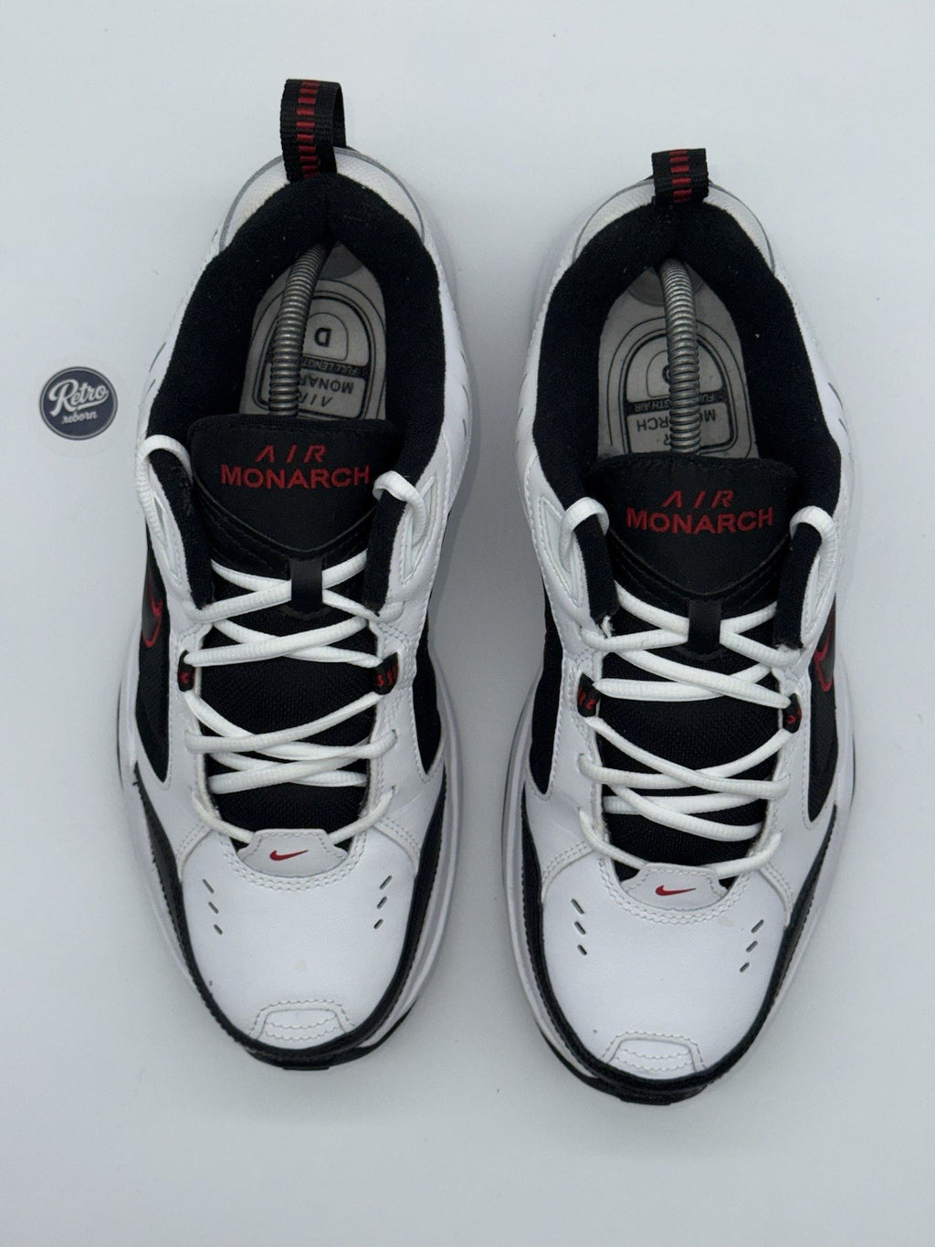 Nike Air Monarch IV 'White x Black x Red' (2023) – UK 9