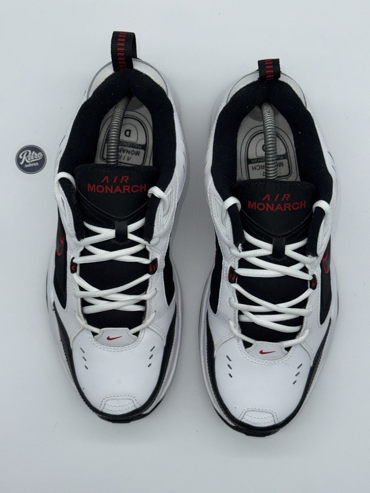 Nike Air Monarch IV 'White x Black x Red' (2023) – UK 9