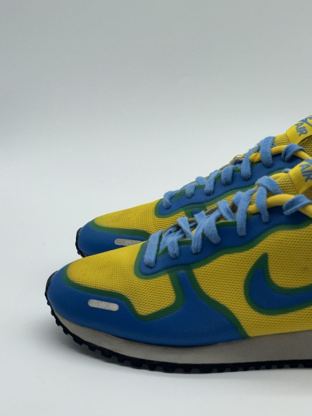 (2011) Nike Air Vortex Fuse Tour Yellow/Light Italy Blue Vintage Trainers UK 6