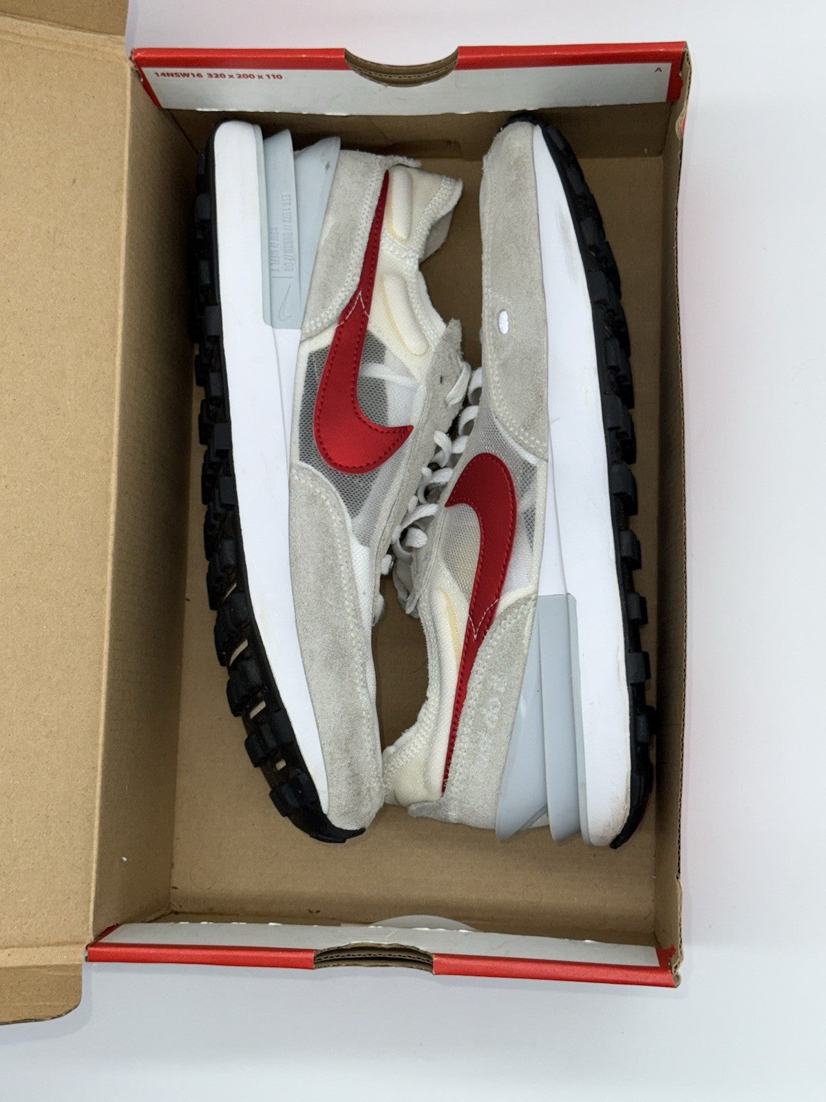 Nike Waffle One 'White x Noble Green x University Red' (2021) – UK 7.5