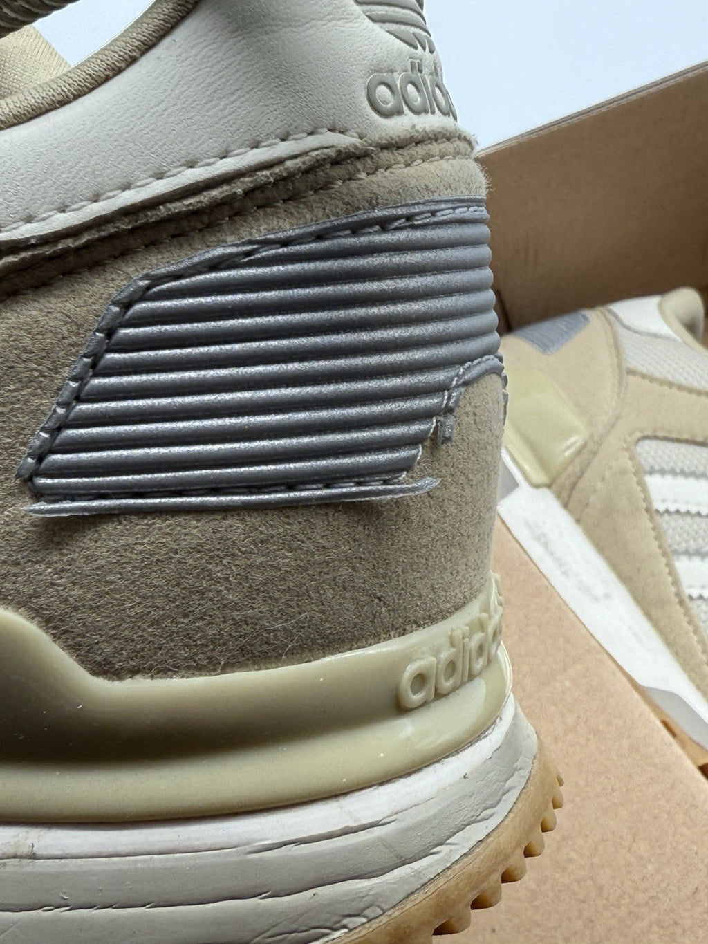 (2020) Adidas Originals ZX 700 'Beige x Grey x  White' Retro Trainers UK 7