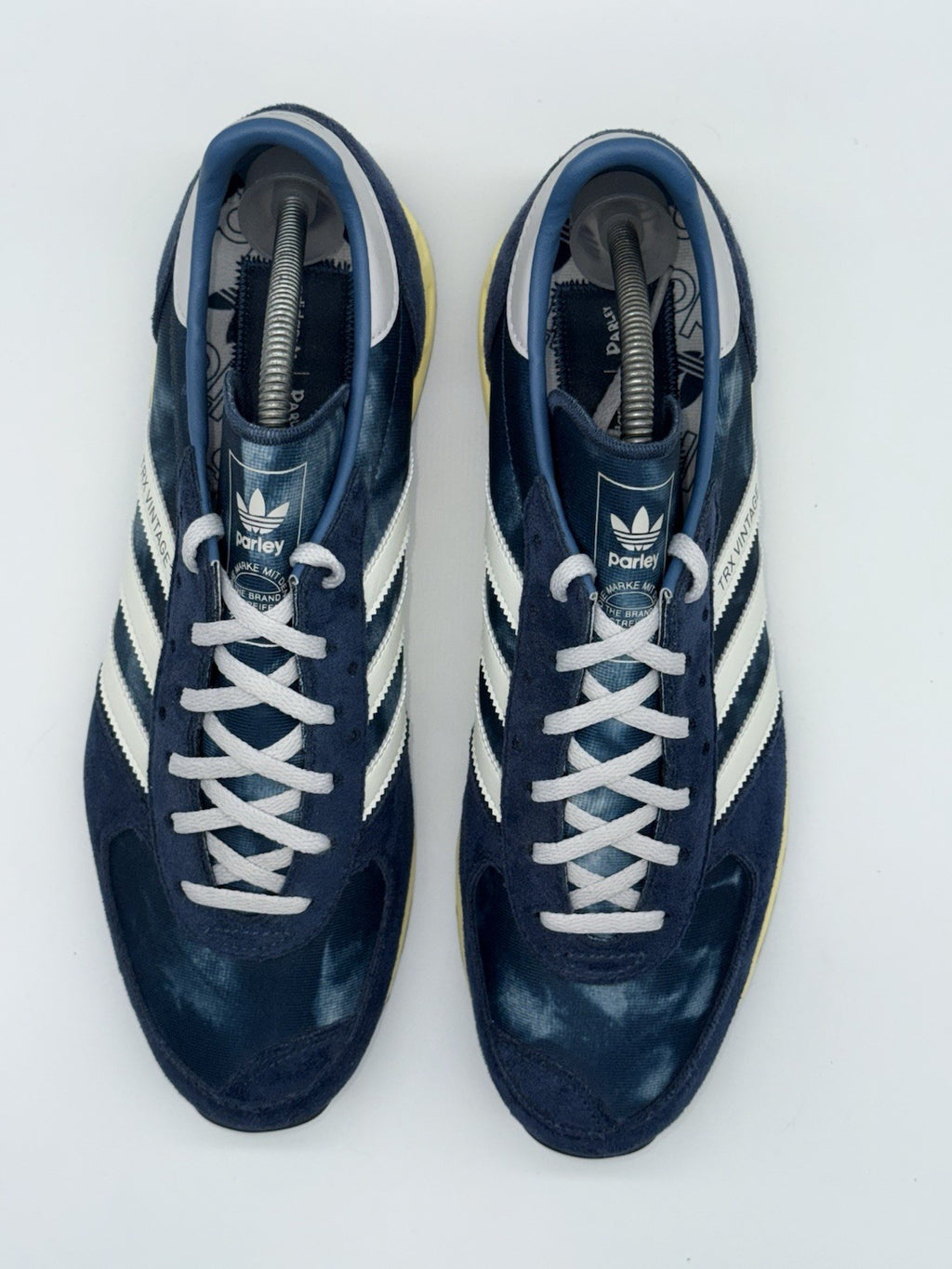 (2022) Adidas Originals TRX Vintage Parley Bleached Crew Navy White Men’s UK 10