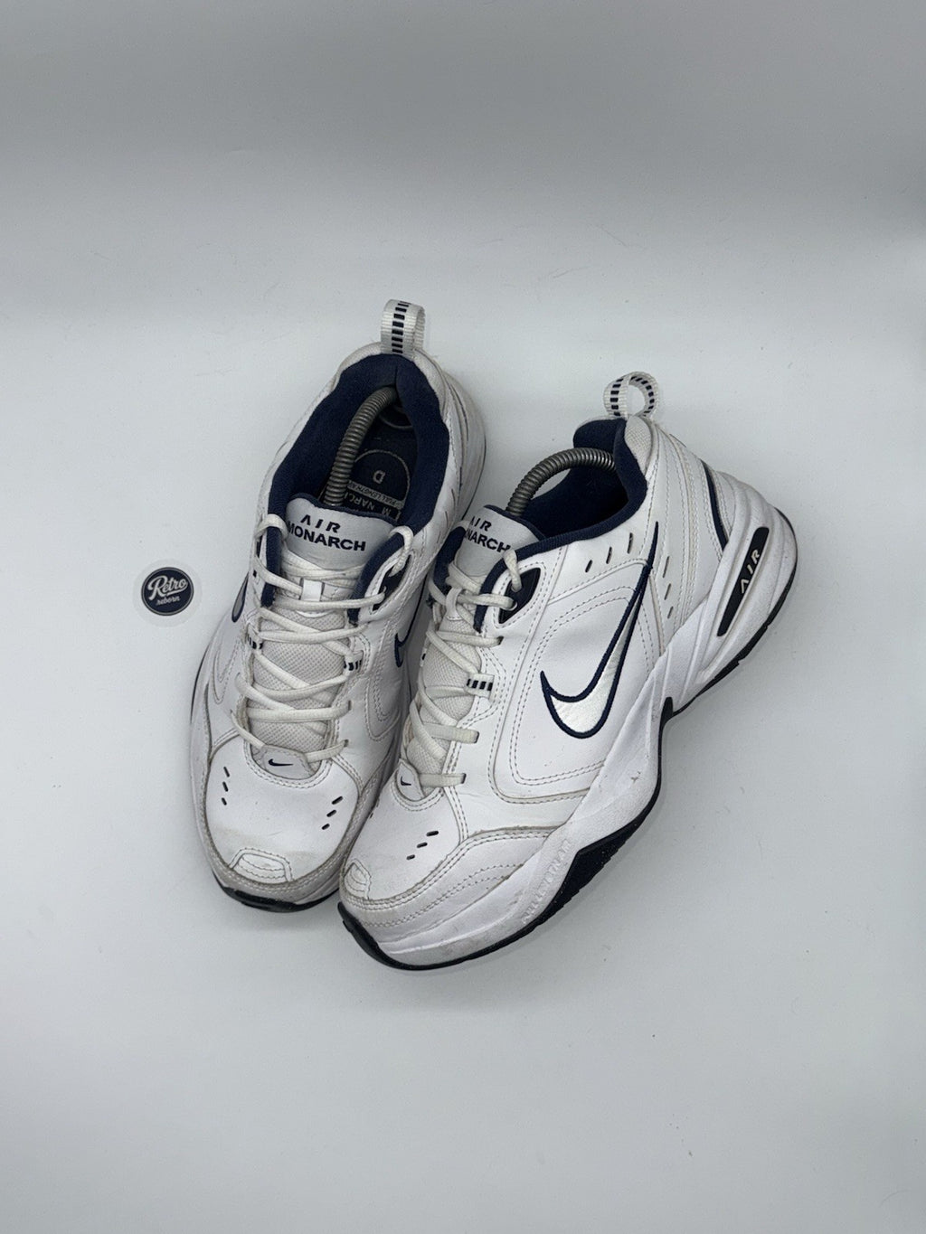 Nike Air Monarch IV 'White x Navy' trainers – UK 7