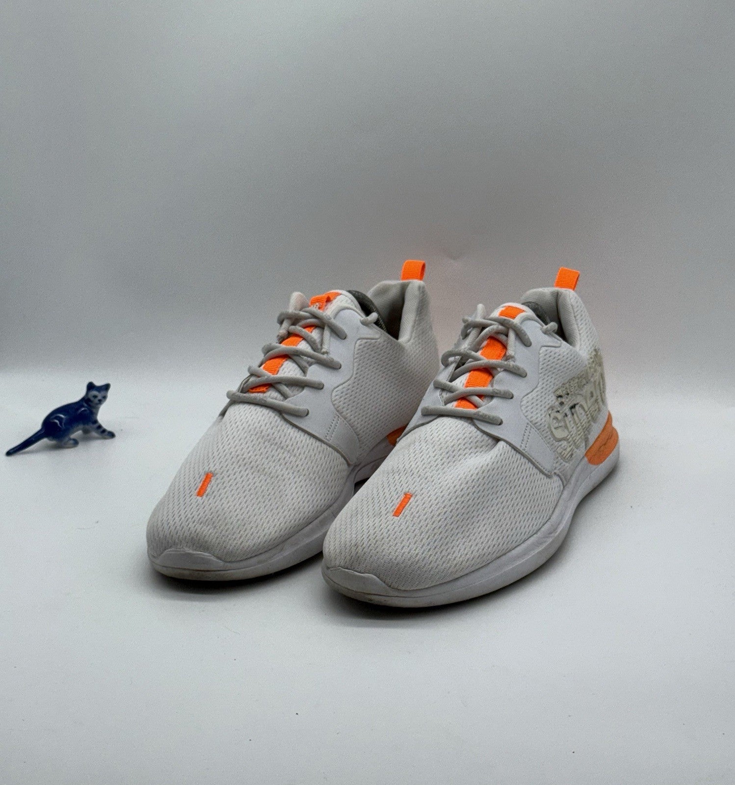 Men’s Superdry Hyper Core Lightweight Runner Trainers UK 9 White x Orange