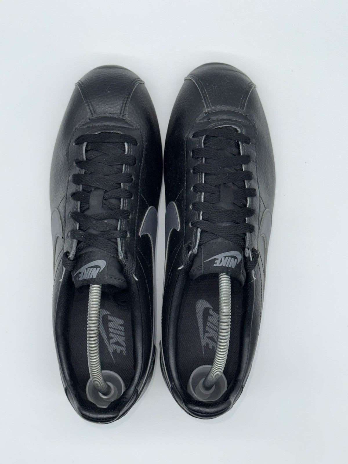 (2016) Nike Classic Cortez Leather Black/Dark Grey-White Men's UK 9