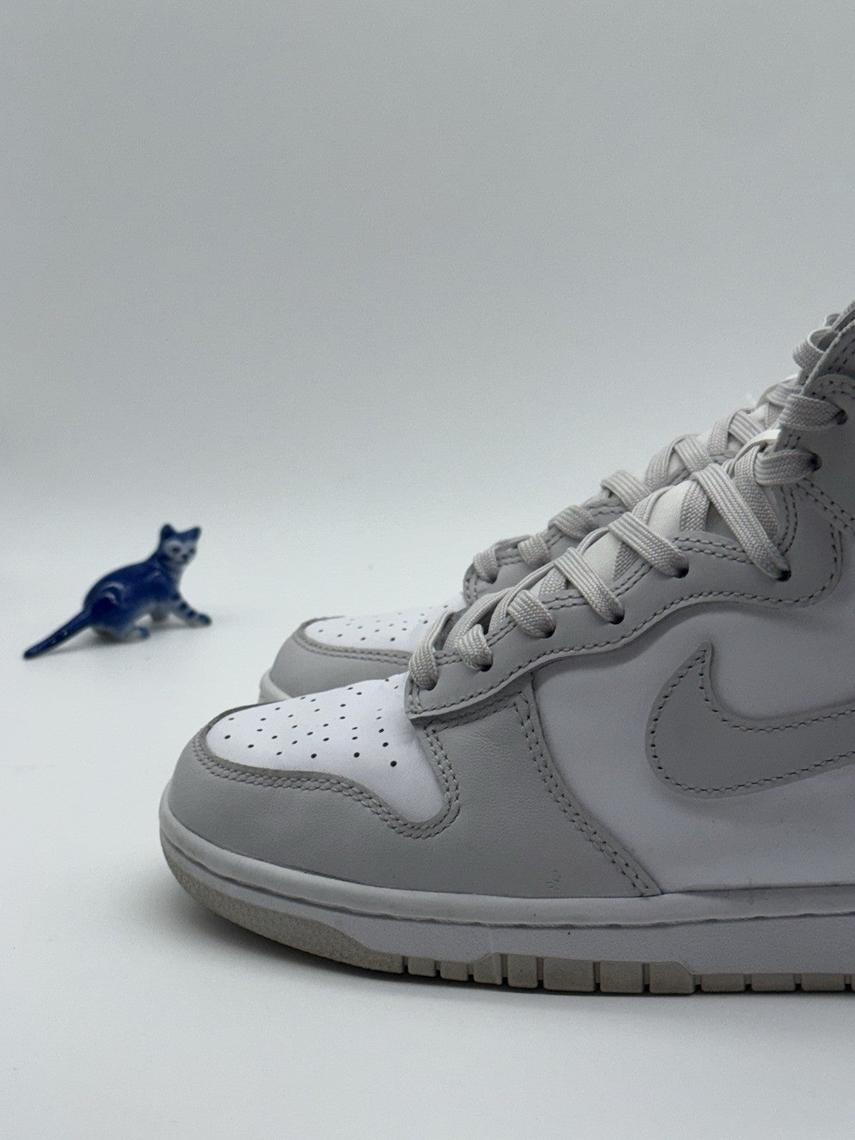 Nike Dunk High Retro White Vast Grey - Size UK 6 (DD1399-100)