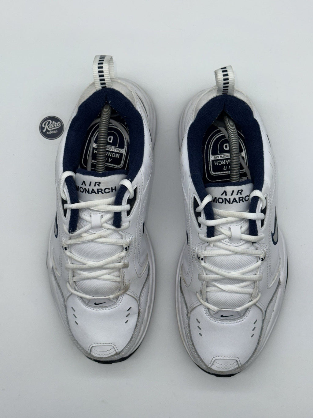 Nike Air Monarch IV 'White x Navy' (2025) – UK 8