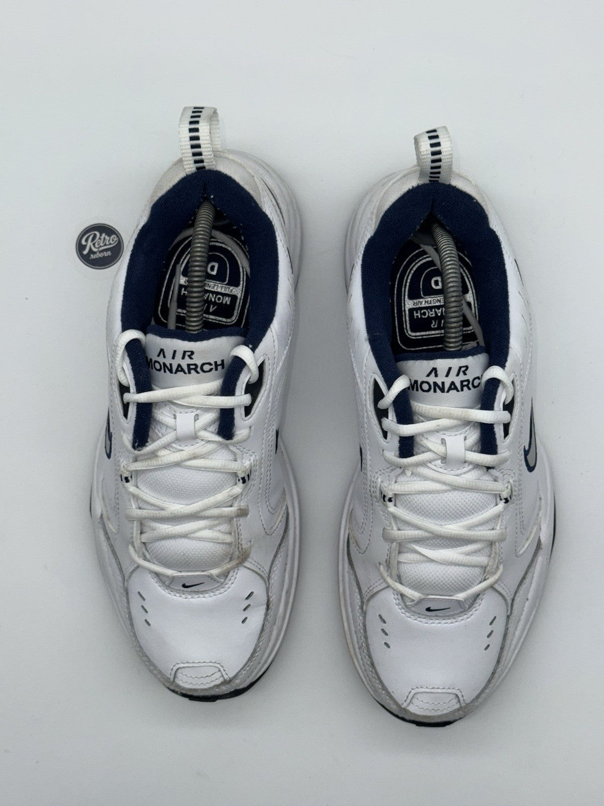 Nike Air Monarch IV 'White x Navy' (2025) – UK 8