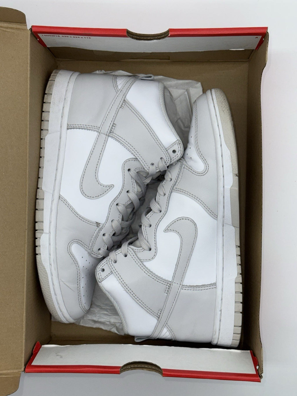Nike Dunk High Retro White Vast Grey - Size UK 6 (DD1399-100)
