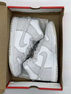 Nike Dunk High Retro White Vast Grey - Size UK 6 (DD1399-100)