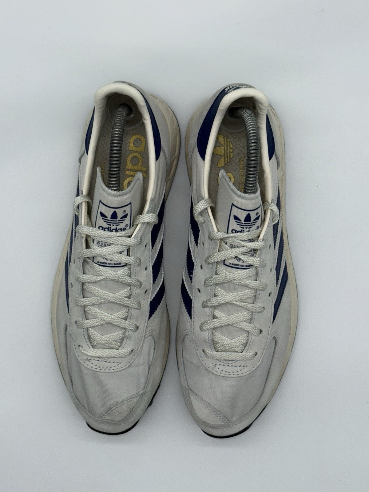 (2020) adidas TRX Vintage Chalk White Grey x Navy Suede Men's UK 8