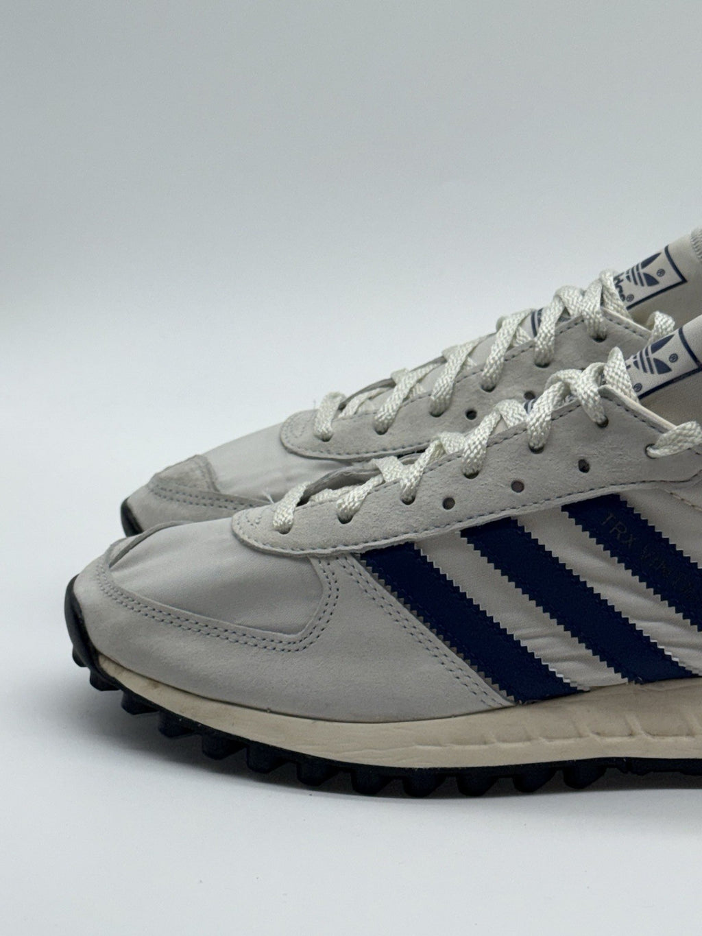 (2020) adidas TRX Vintage Chalk White Grey x Navy Suede Men's UK 8