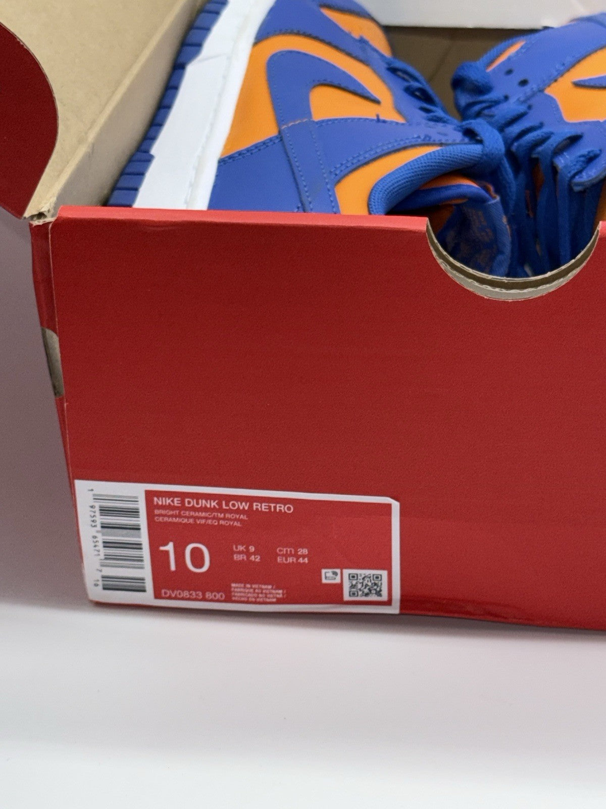 (2024) Nike Dunk Low Retro Knicks Florida Bright Ceramic Royal Blue UK 9