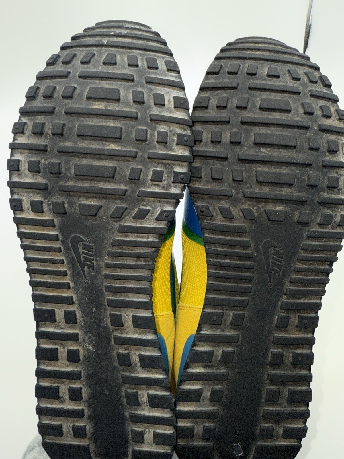 (2011) Nike Air Vortex Fuse Tour Yellow/Light Italy Blue Vintage Trainers UK 6