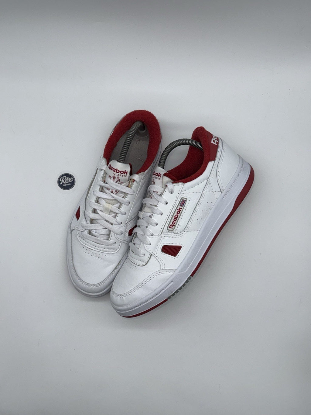 Reebok LT Court 'Cloud White x Flash Red' trainers – UK 7.5