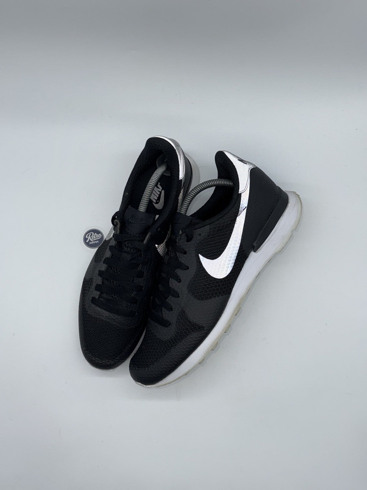 Nike Internationalist NS 'Black x Metallic Silver' trainers – UK 8
