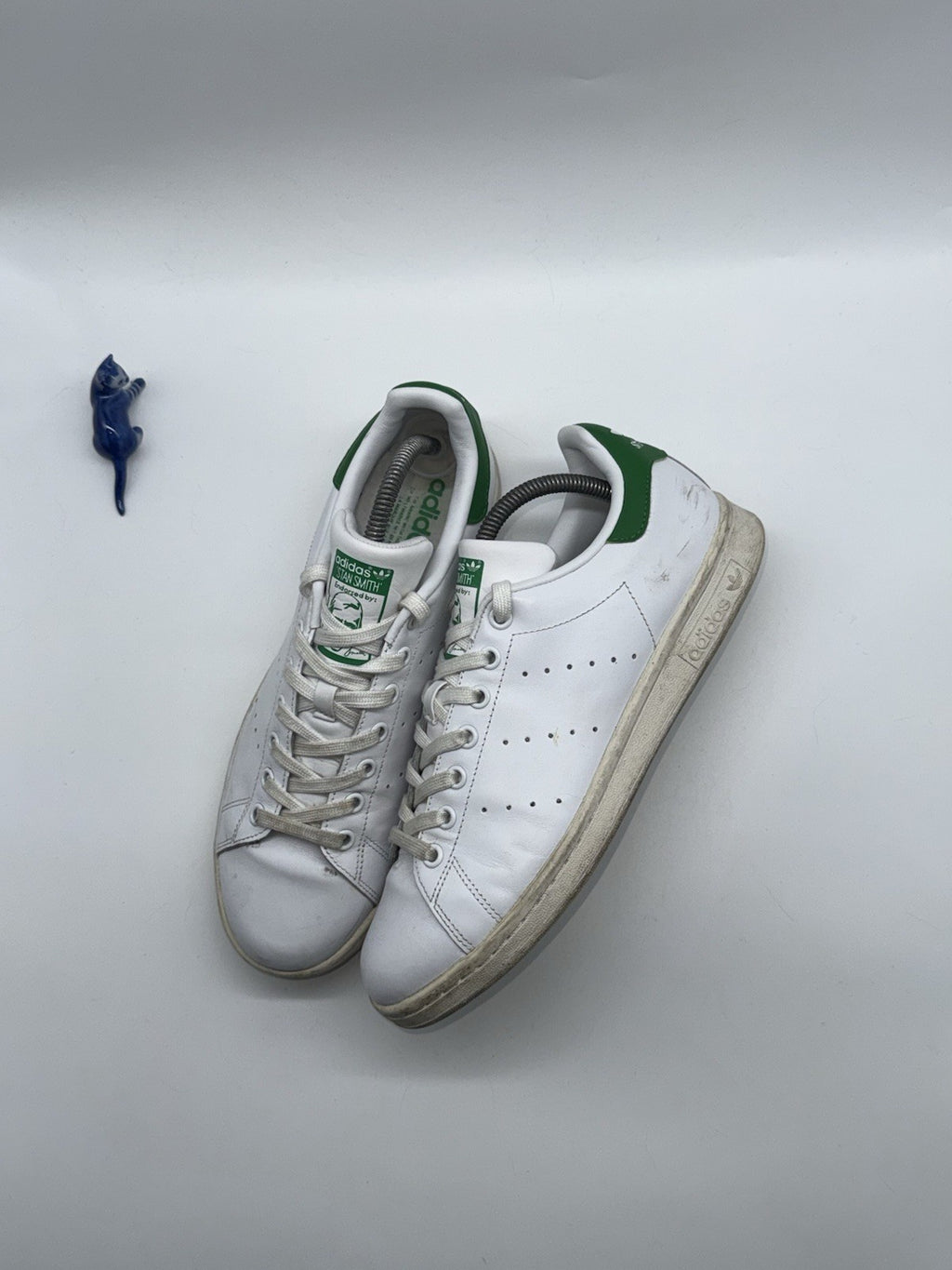 adidas Originals Men's Stan Smith Leather Trainers White x Green UK 8
