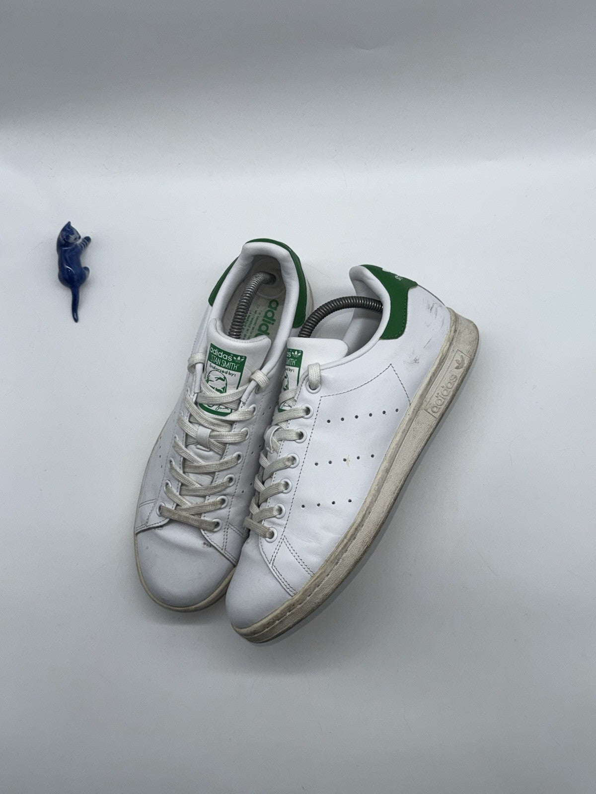 adidas Originals Men's Stan Smith Leather Trainers White x Green UK 8