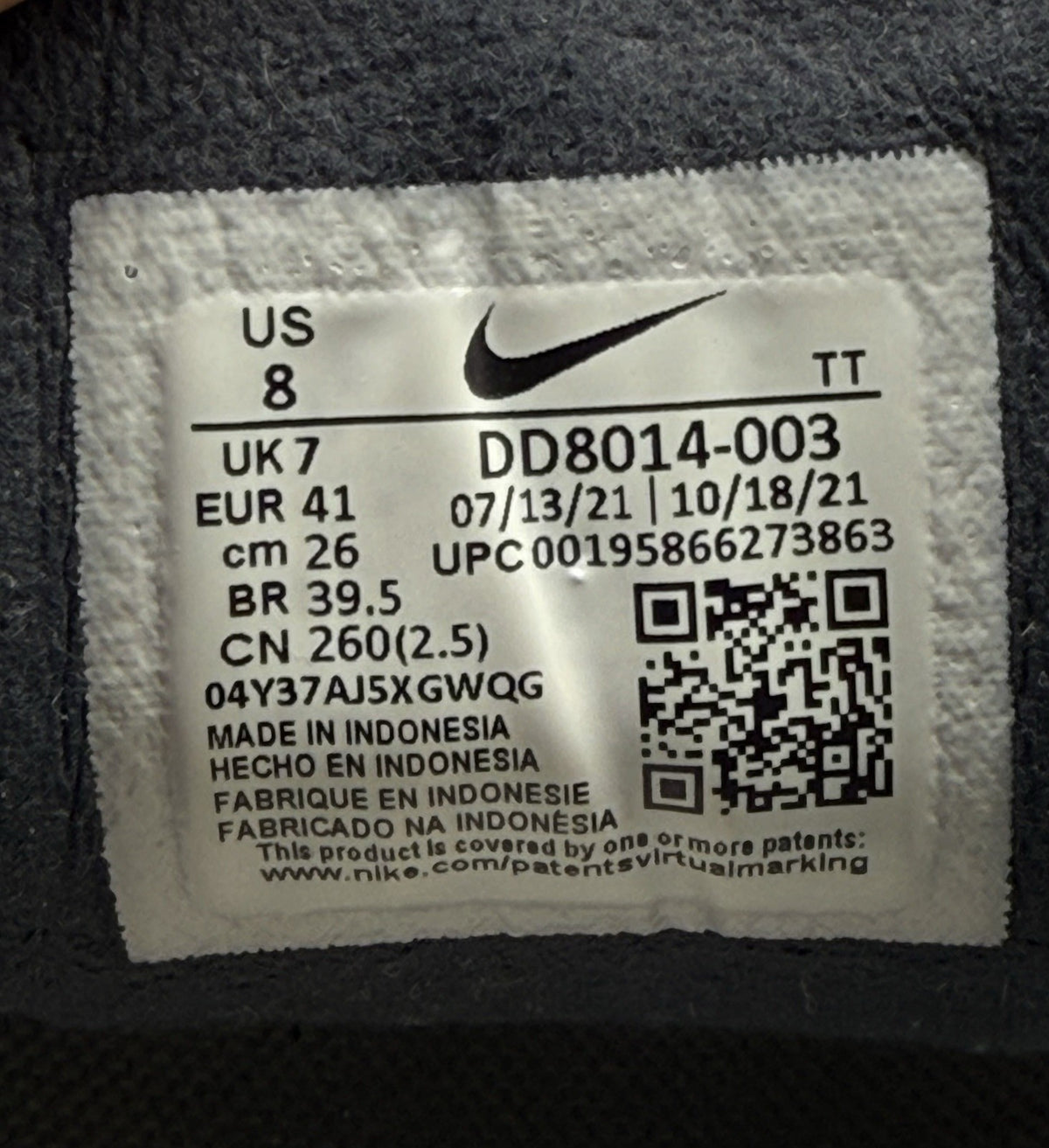 Nike Waffle One SE 'Hyper Royal' (2021) – UK 7