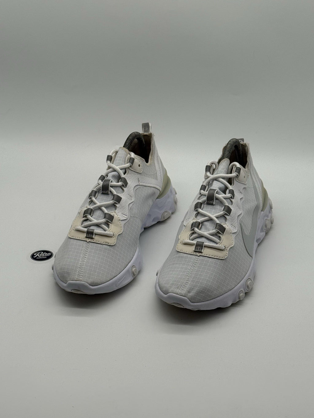 Nike React Element 55 'Pure Platinum x White' (2018) – UK 7.5