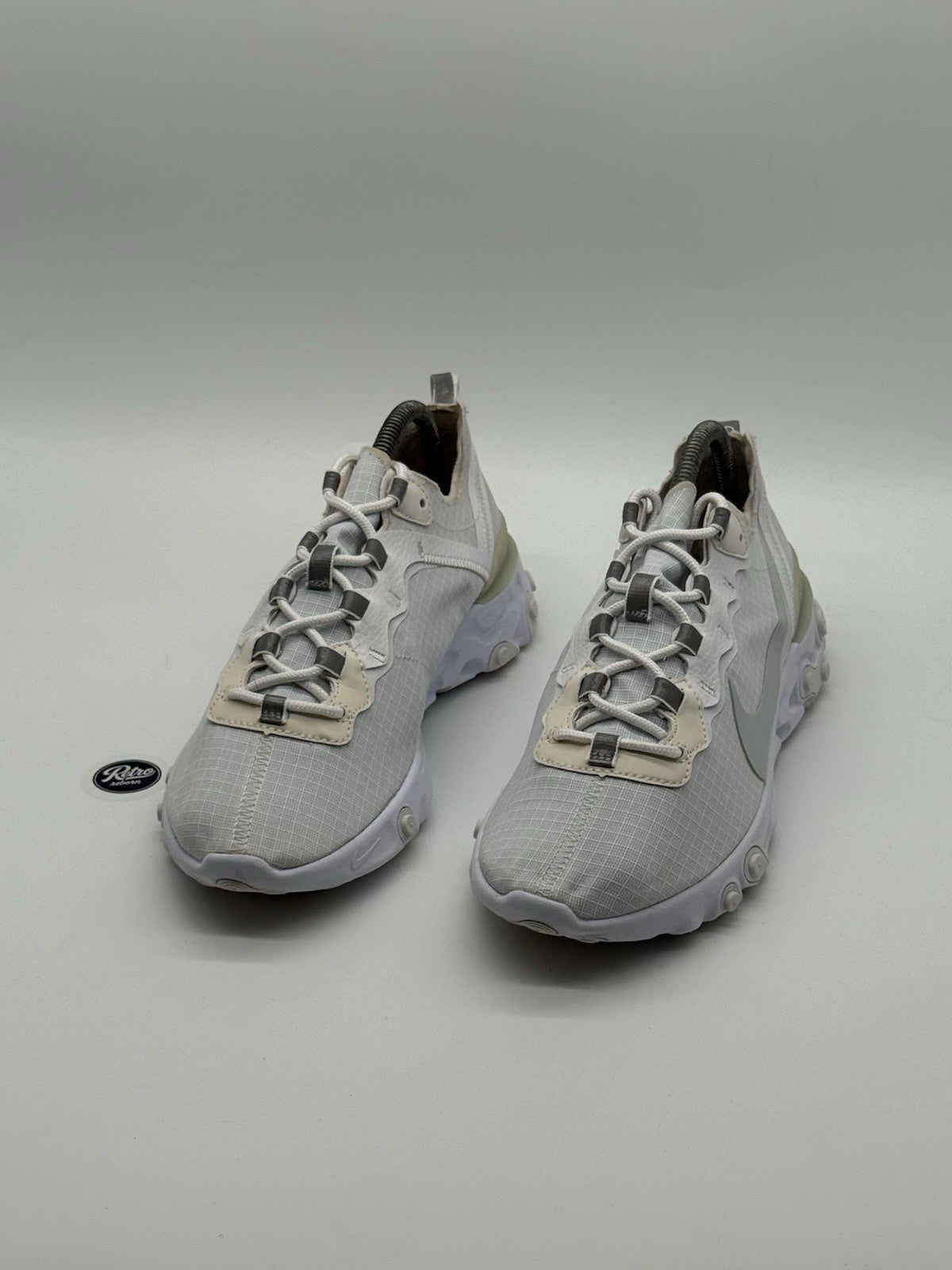 Nike React Element 55 'Pure Platinum x White' (2018) – UK 7.5