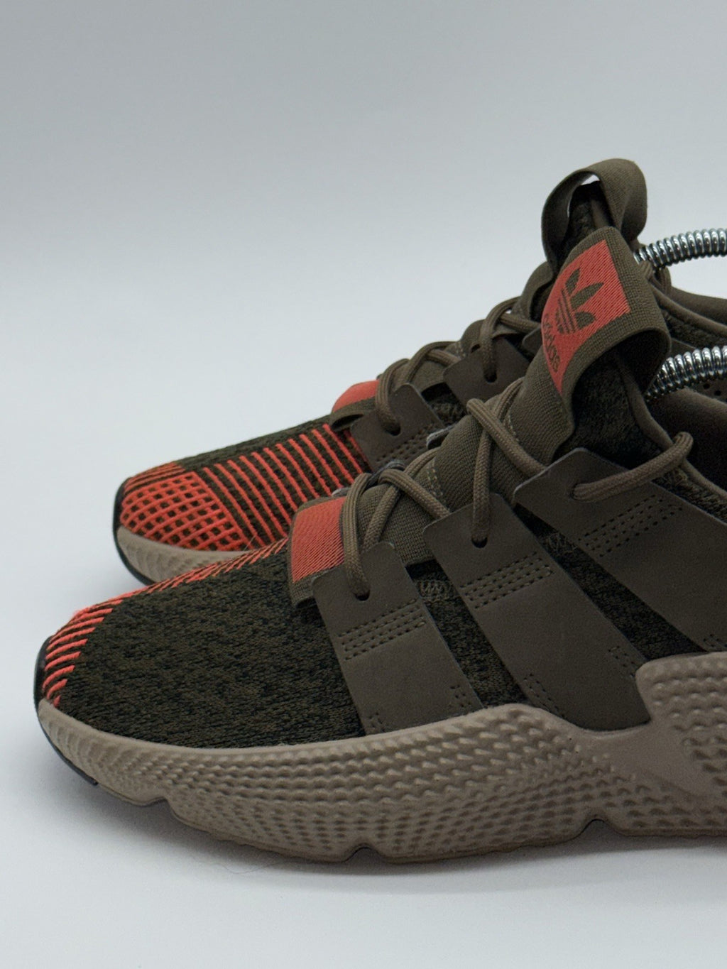 (2017) Adidas Prophere Olive Green Orange Retro Trainers Size UK 6