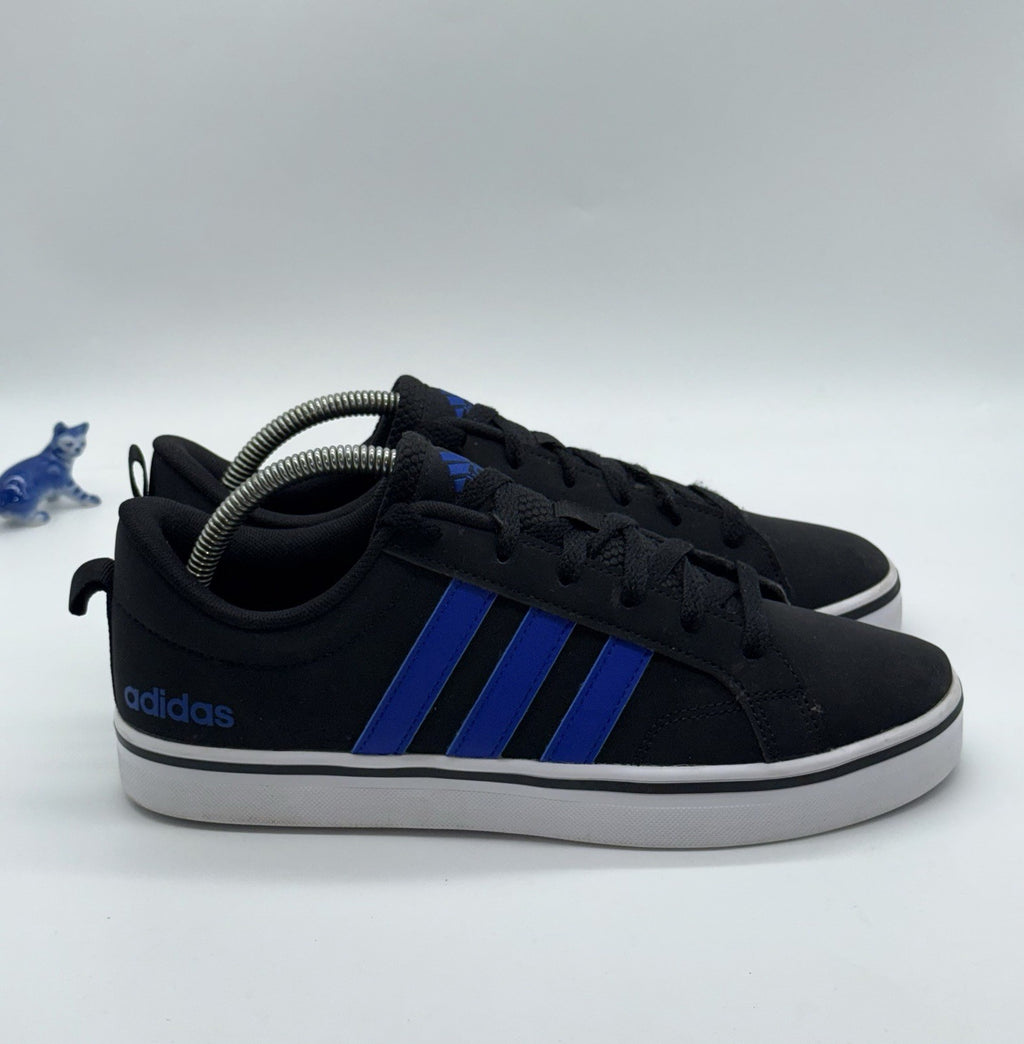Adidas VS Pace 2.0 HP6004 Black x Royal Blue 3 Stripes UK Size 6
