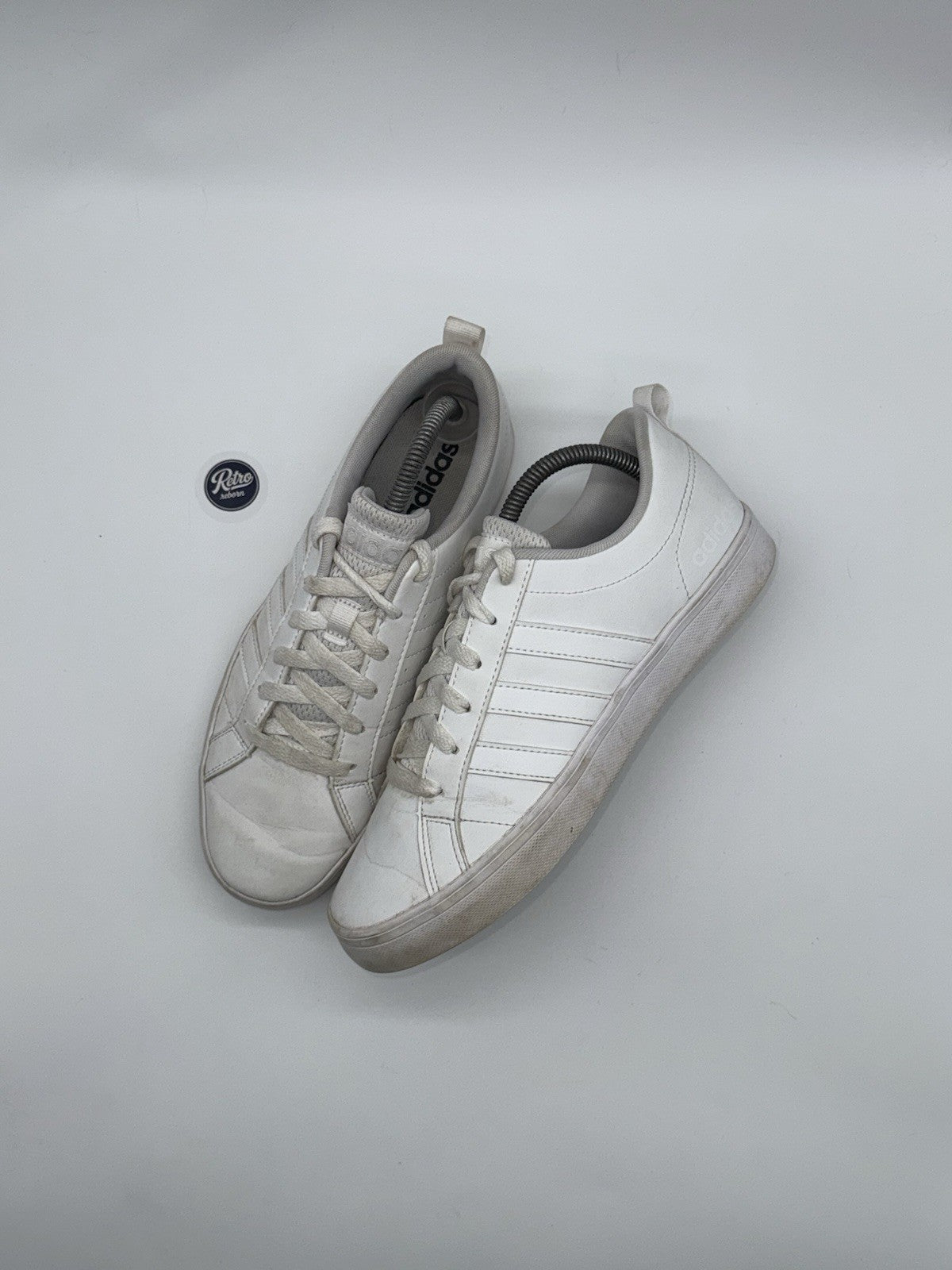 Adidas VS Pace 'Triple White' trainers – UK 6.5