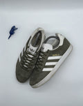Adidas Gazelle Olive Green White Suede Men’s UK 7 (CQ1784)