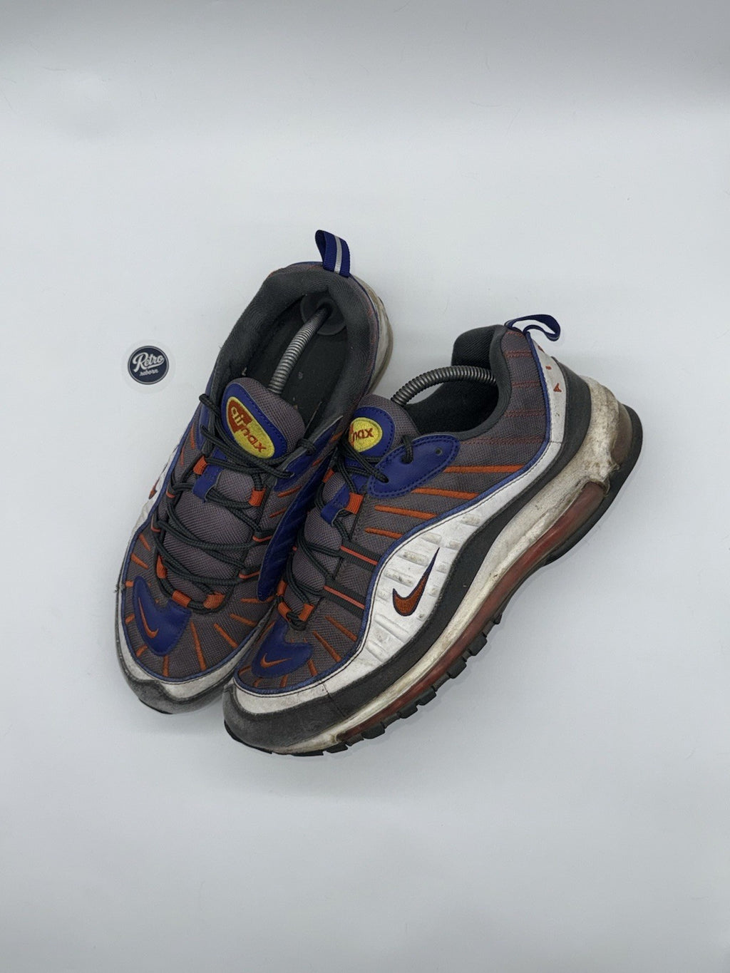 Nike Air Max 98 'Gunsmoke x Team Orange' trainers – UK 9