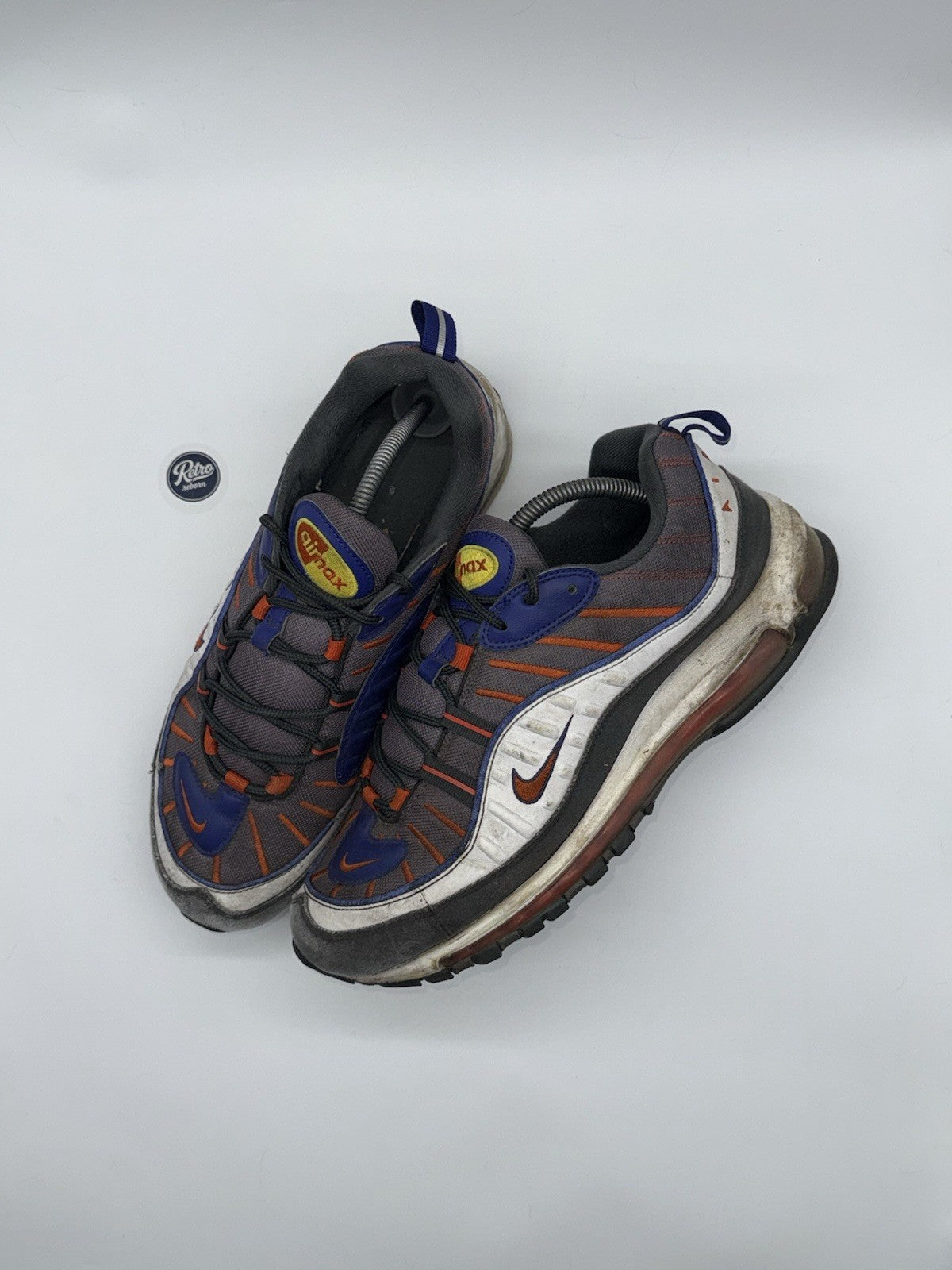 Nike Air Max 98 'Gunsmoke x Team Orange' trainers – UK 9