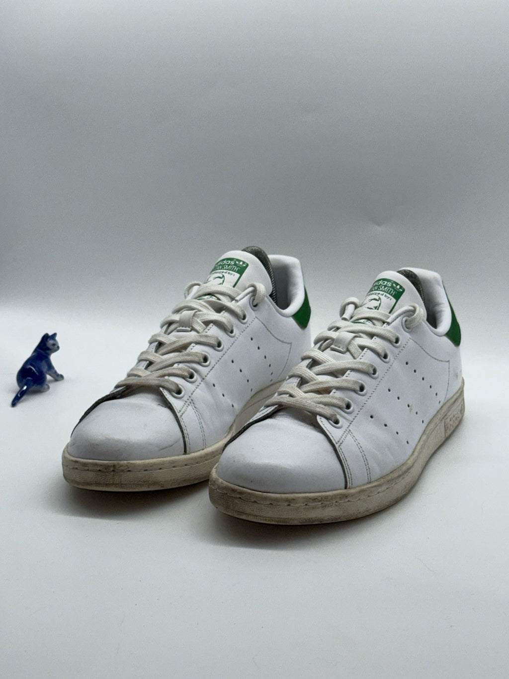 adidas Originals Men's Stan Smith Leather Trainers White x Green UK 8