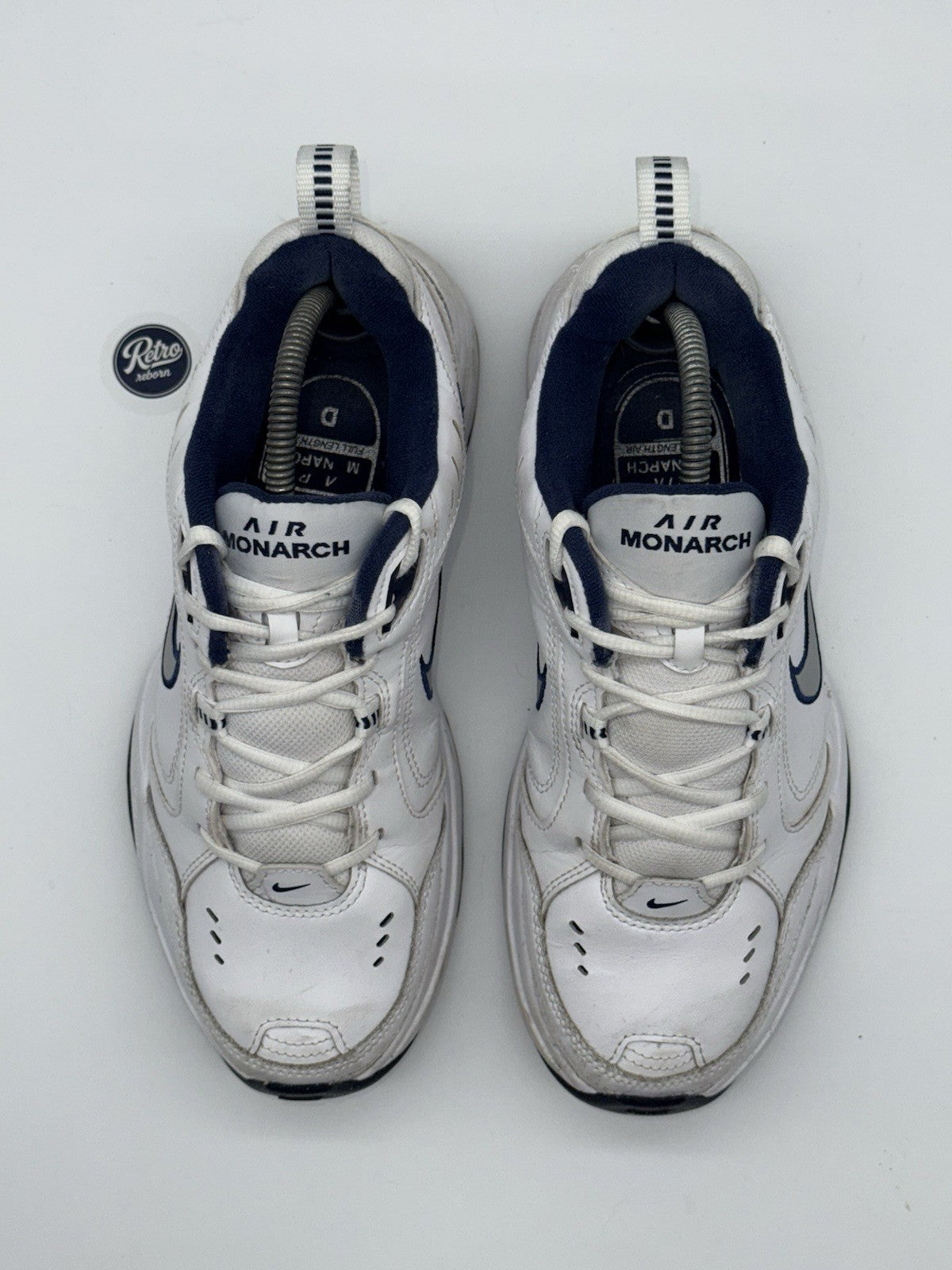 Nike Air Monarch IV 'White x Navy' – UK 7