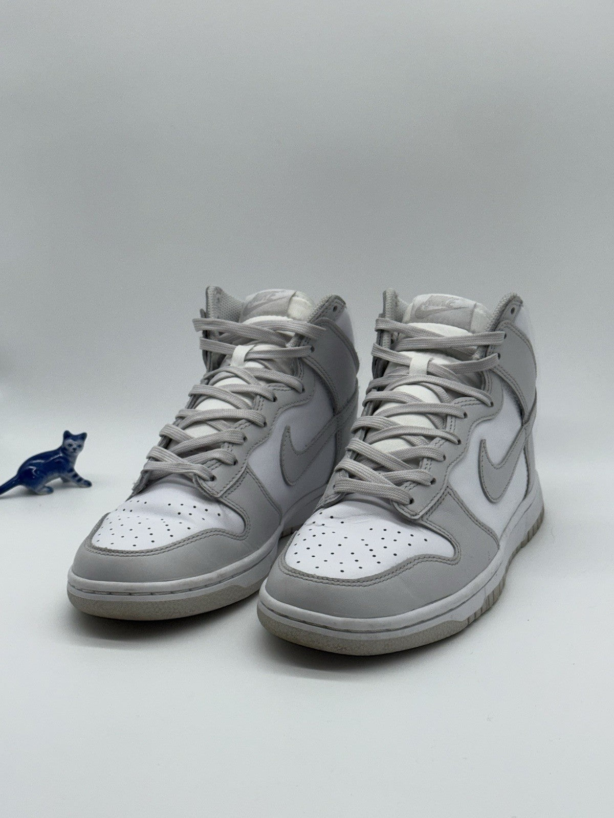 Nike Dunk High Retro White Vast Grey - Size UK 6 (DD1399-100)