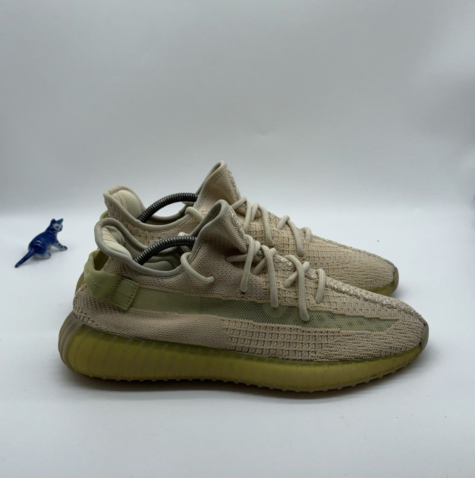 adidas Yeezy Boost 350 V2 Flax Light Brown Hemp Mens UK 10.5 Trainers (FX9028)