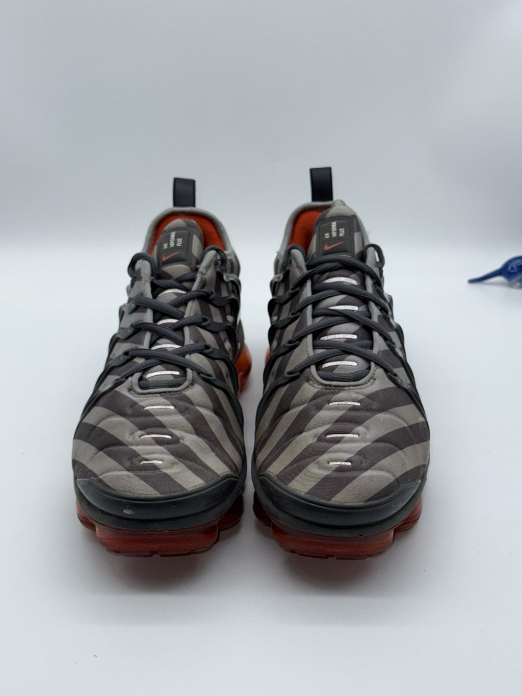 Nike Air VaporMax Plus Wolf Grey Stripes Monsoon Blue UK 7 (924453-020)