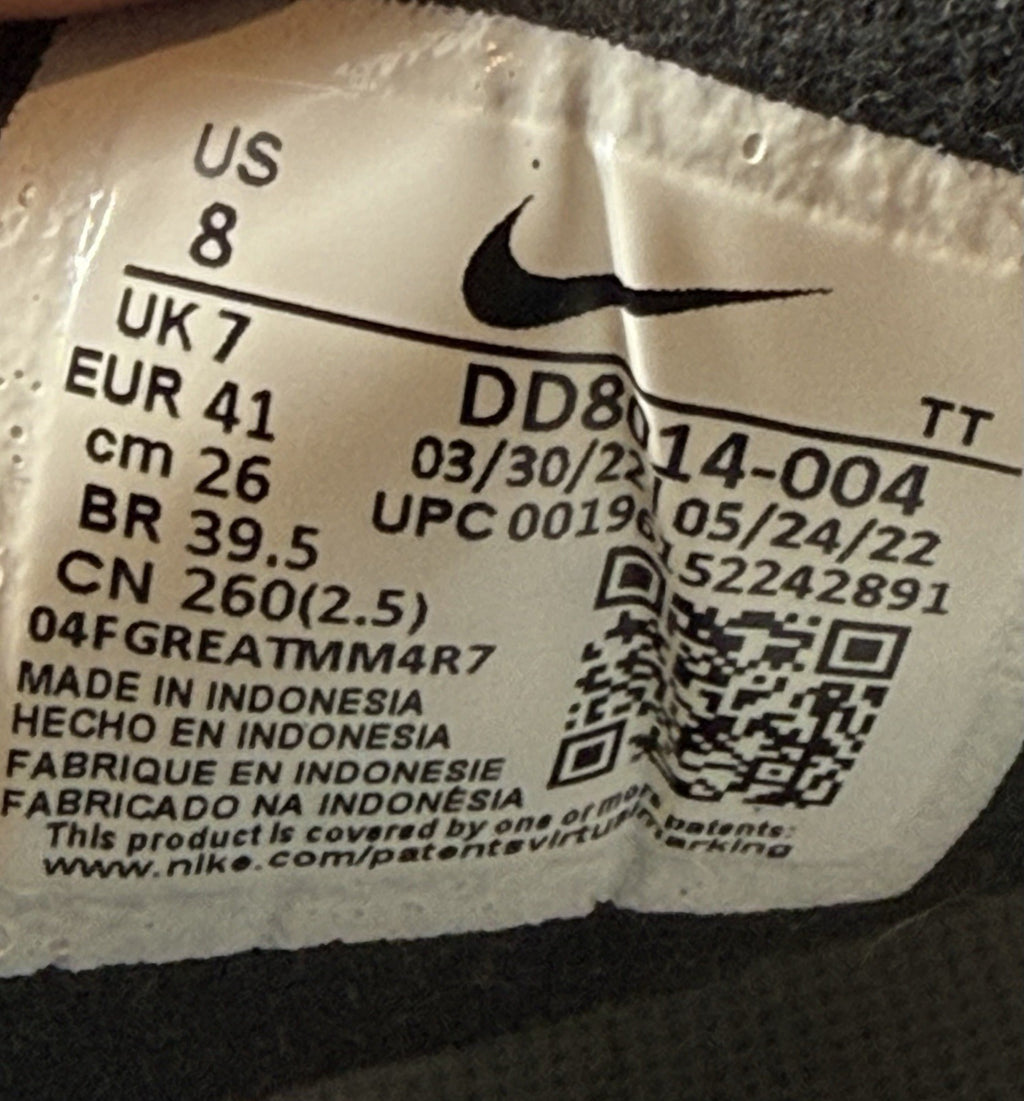 Nike Waffle One SE 'Grey Fog x Black x White' (2022) – UK 7