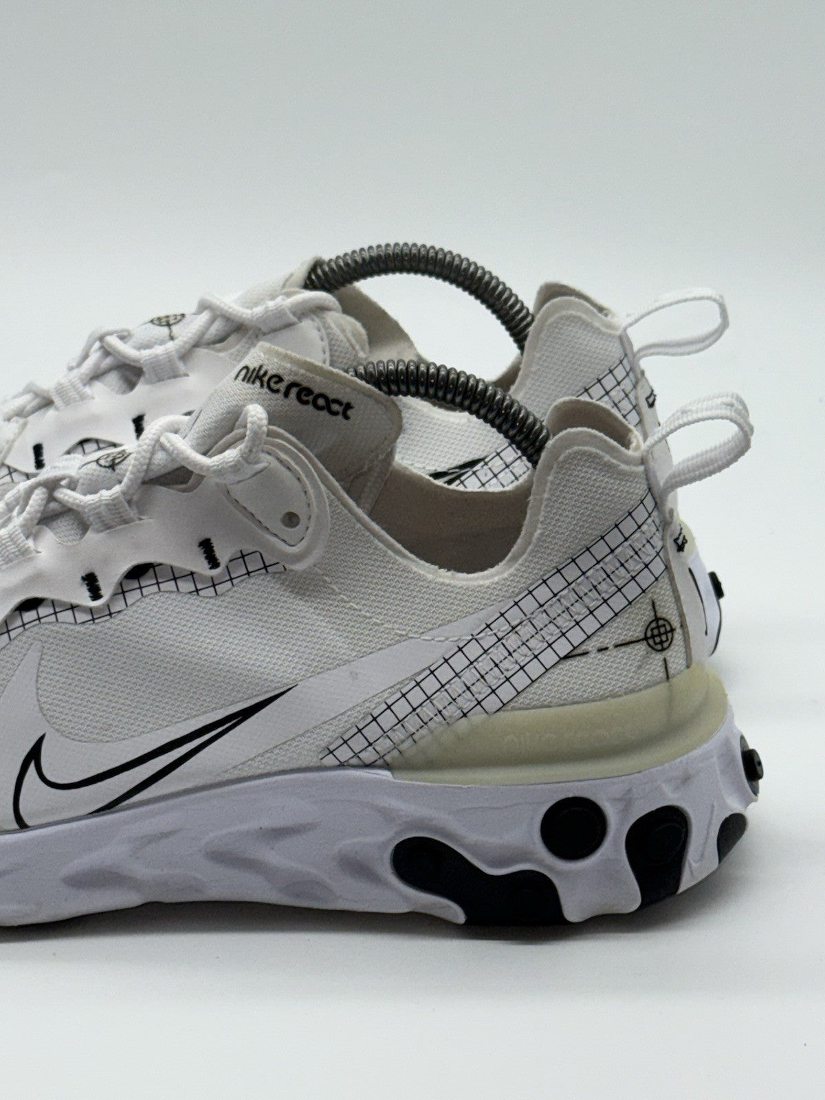 Nike React Element 55 'Schematic' White x Black (2019) – UK 7.5