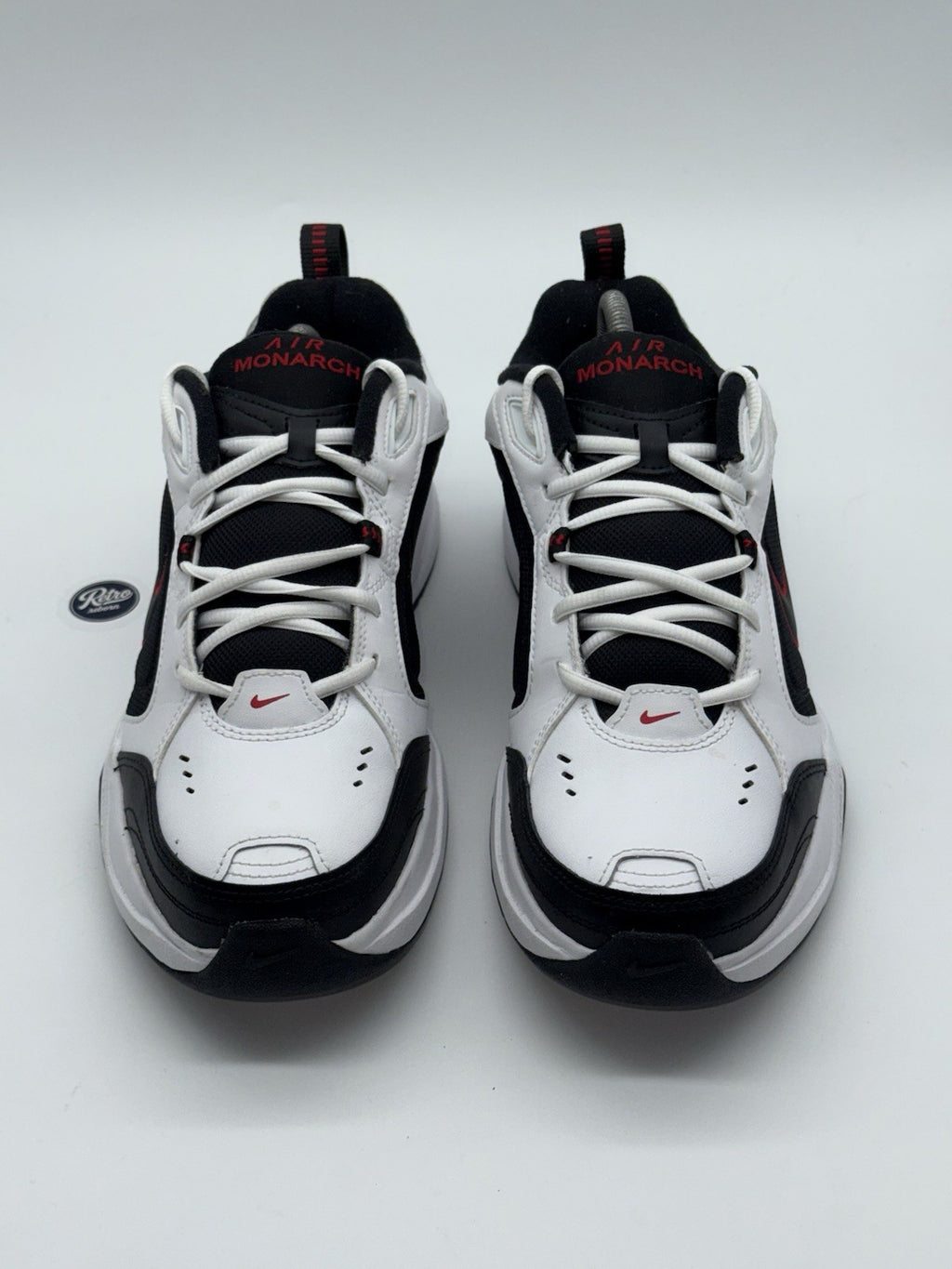 Nike Air Monarch IV 'White x Black x Red' (2023) – UK 9