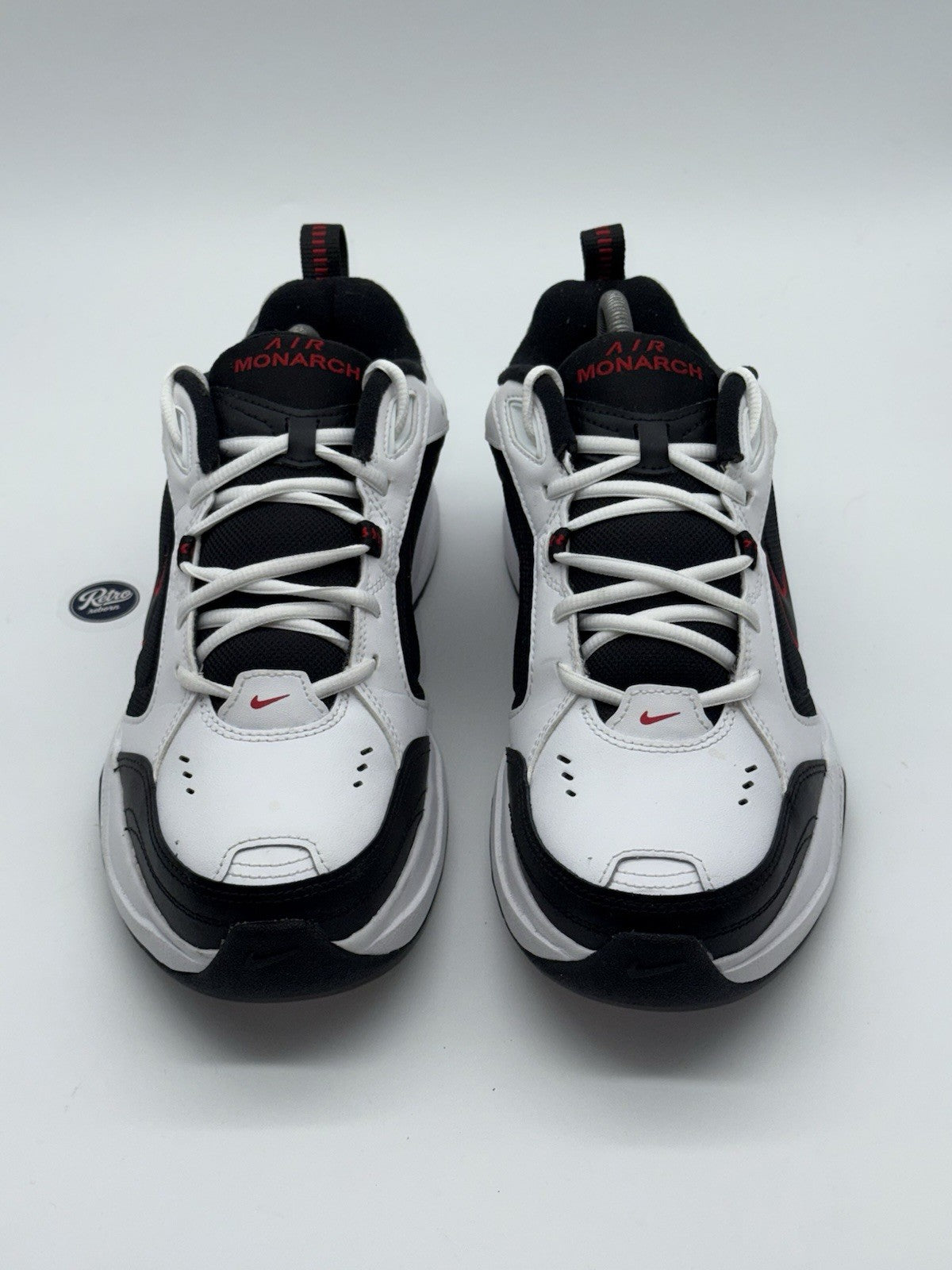 Nike Air Monarch IV 'White x Black x Red' (2023) – UK 9