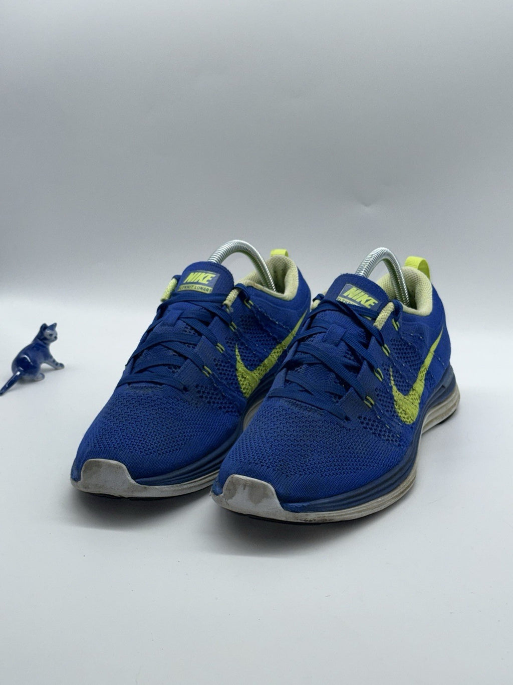 Nike Flyknit Lunar 1 ‘Royal Blue Volt’ Running Shoes UK 6.5 (554887-474)