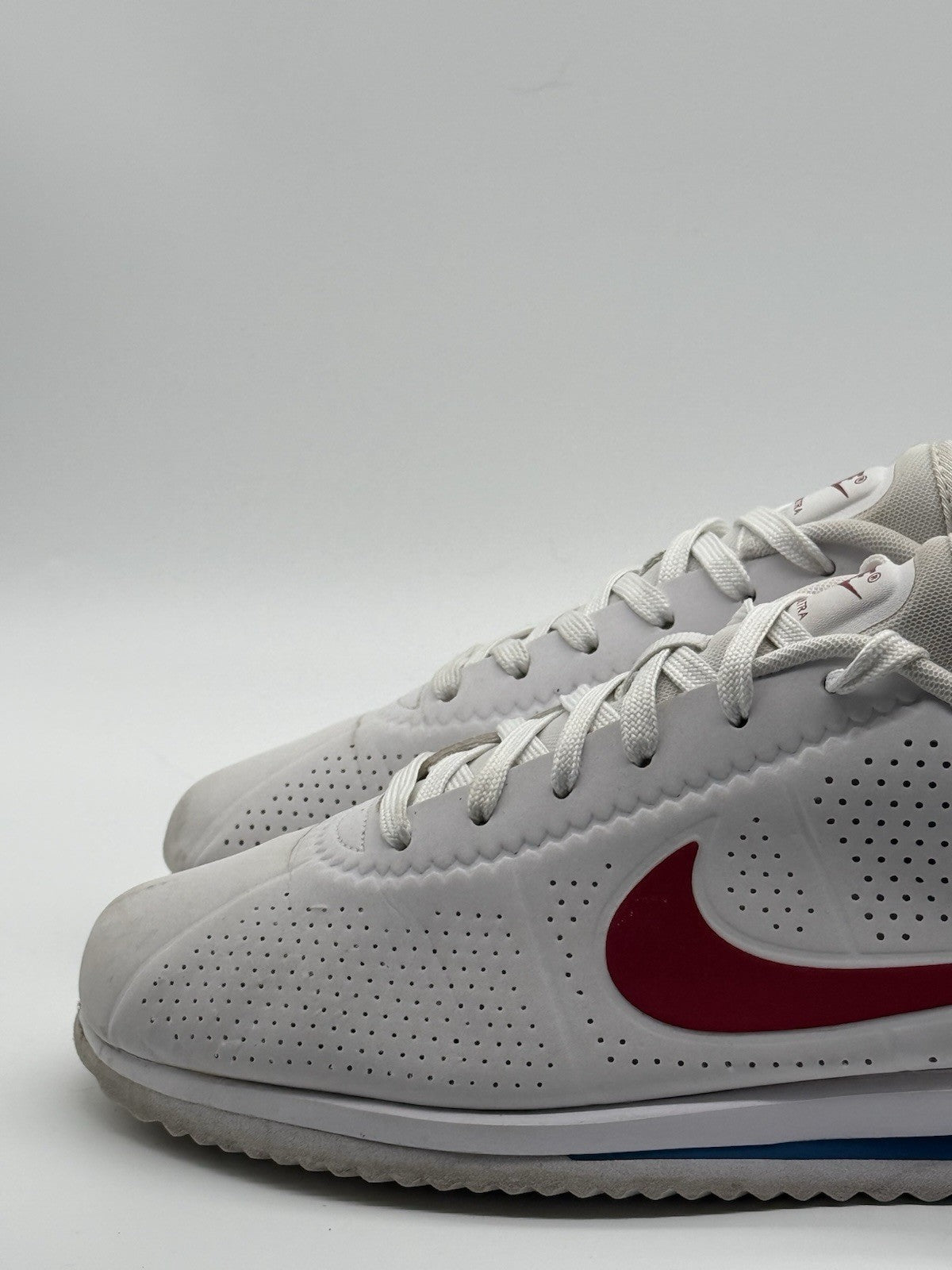 Nike Classic Cortez Ultra Moire OG (845013-100) Forrest Gump White Red Mens UK 7