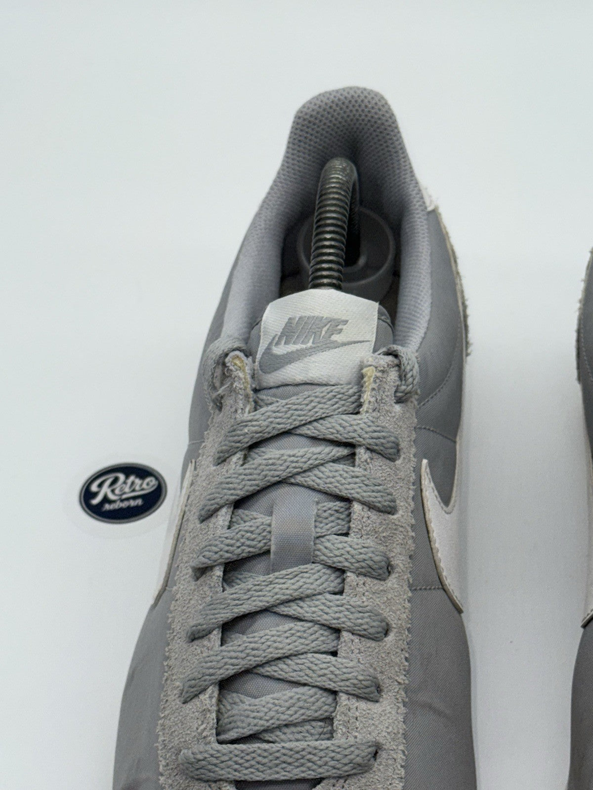 Nike Classic Cortez Nylon 'Wolf Grey x White' (2015) – UK 8