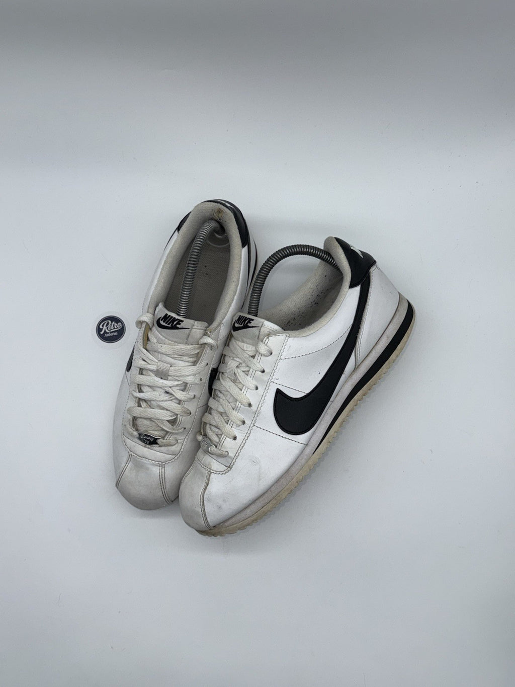 Nike Cortez Basic Leather 'White x Black' trainers – UK 7