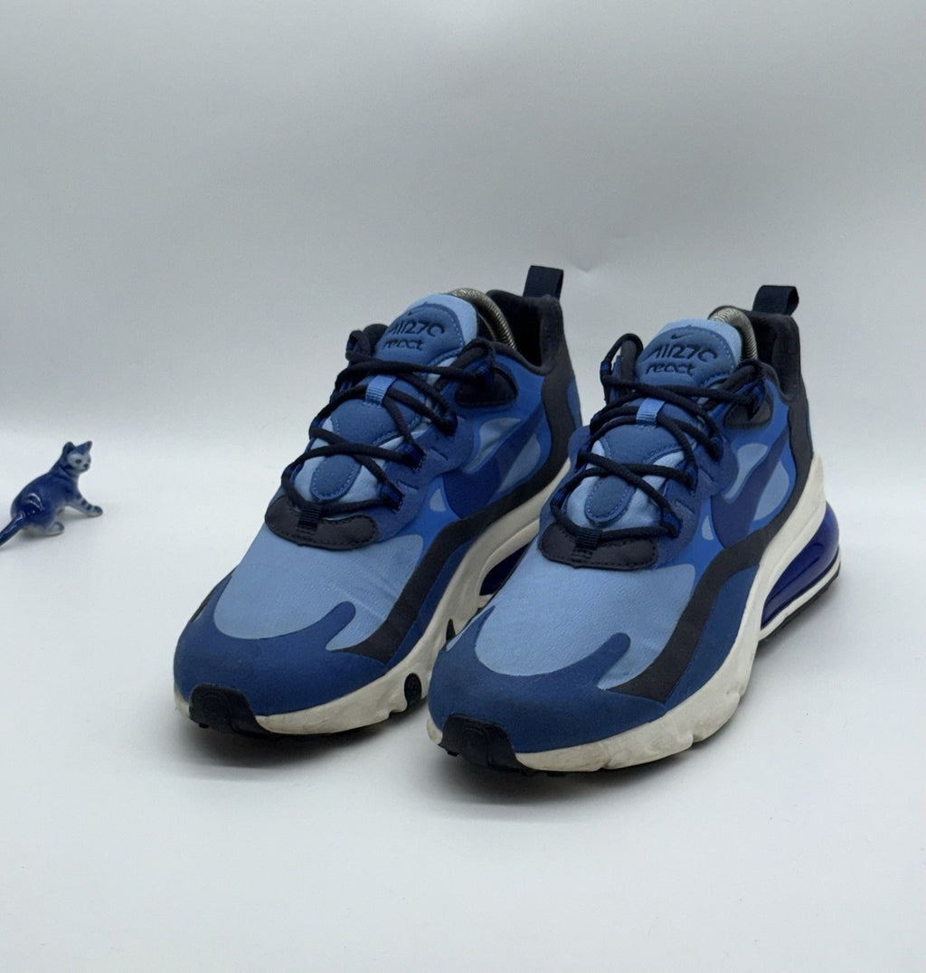 Nike Air Max 270 React Triple Blue x White Mens Size UK 7.5 (CI3866-400)
