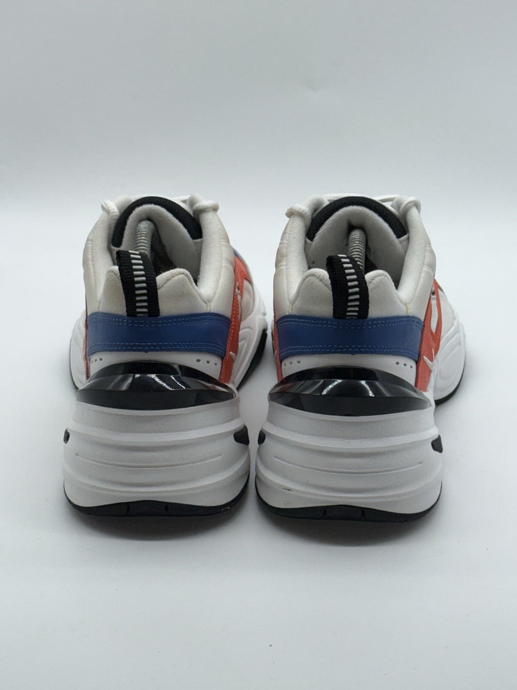 Nike M2K Tekno White Black Orange Men's UK 9 Retro Trainers (AV4789-100)