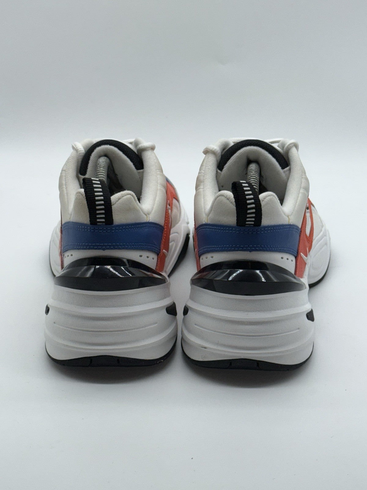 Nike M2K Tekno White Black Orange Men's UK 9 Retro Trainers (AV4789-100)